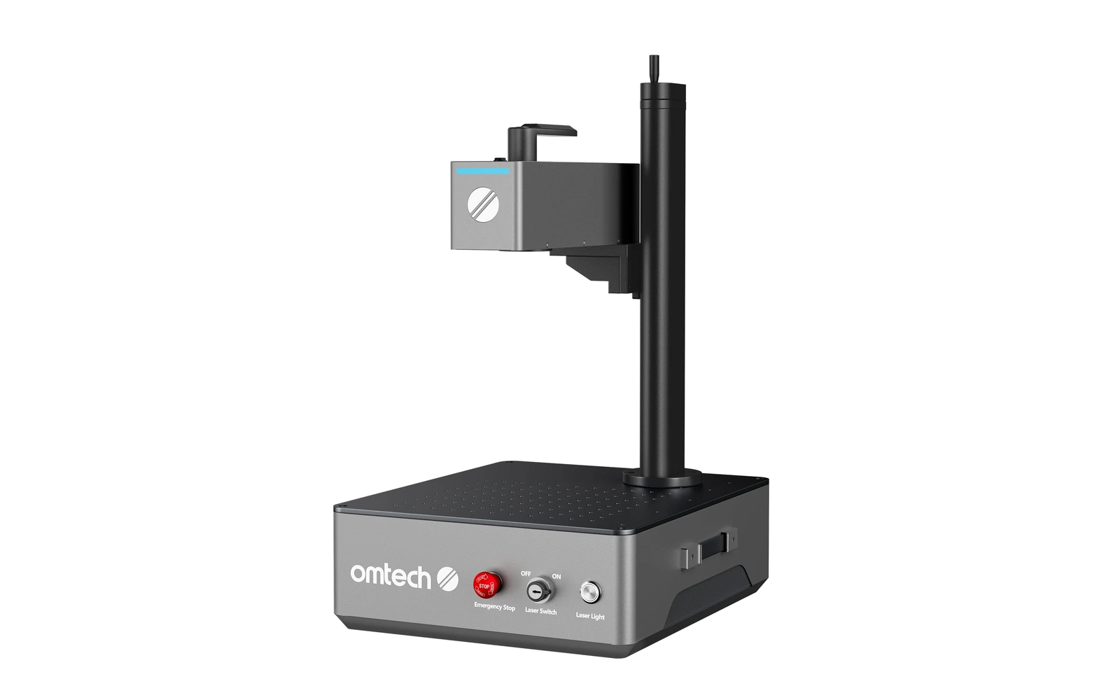 OMTech Q3 50W fiber laser marker in desktop mode: OMTech